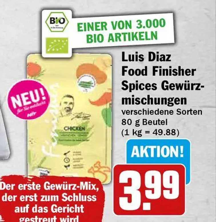 Luis Diaz Food Finisher Spices Gewürzmischungen 80 g Beutel
