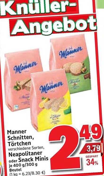 Manner Schnitten, Törtchen verschiedene Sorten, Neapolitaner oder Snack Minis