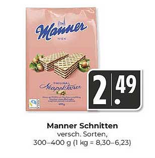 Manner Schnitten – verschiedene Sorten