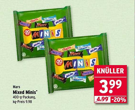 Mars Mixed Minis 400-g-Packung