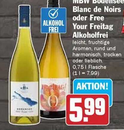 MBW Bodensee Blanc de Noirs oder Free Your Freitag Alkoholfrei