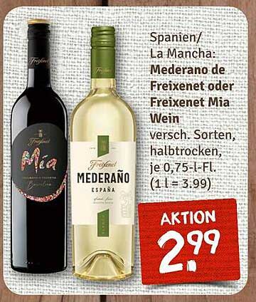 Mederaño de Freixenet oder Freixenet Mia Wein, 0,75 l