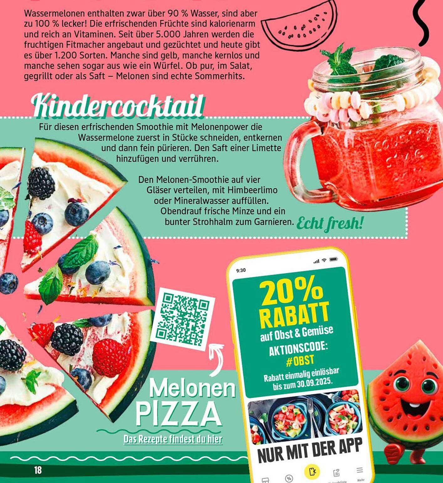 Melonen Pizza und Kindercocktail – Die perfekte Sommerfrische!