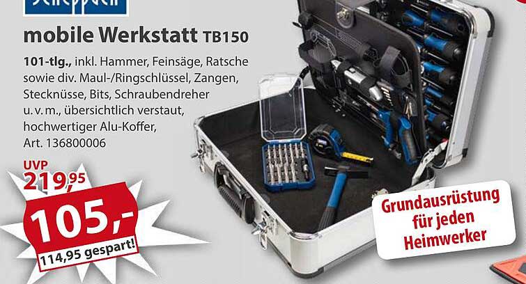 mobile Werkstatt TB150 - 101-tlg.