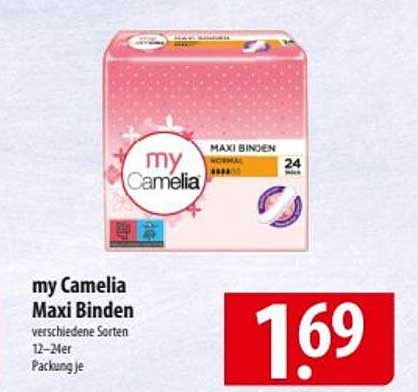 my Camelia Maxi Binden 24 Stück