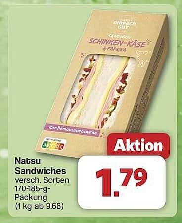 Natsu Sandwiches versch. Sorten 170-185-g-Packung
