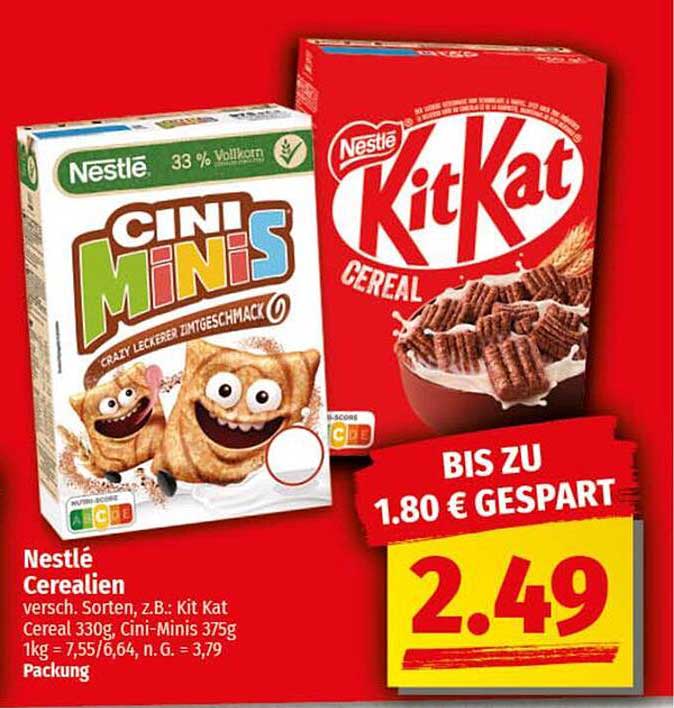 Nestlé Cini Minis & Kit Kat Cereal – Die perfekte Kombination für dein Frühstück!