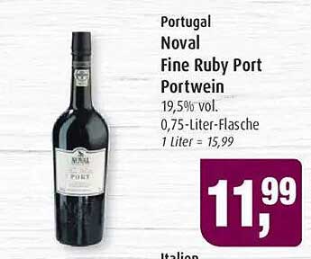 Noval Fine Ruby Port Portwein 0,75-Liter-Flasche