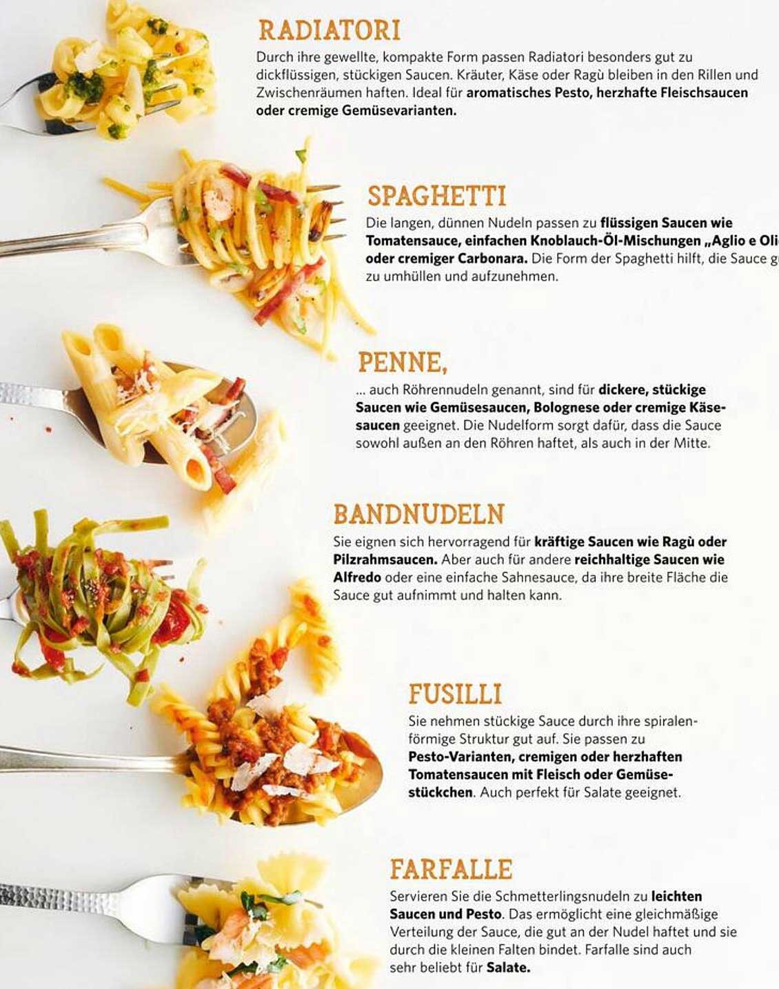 Nudelvielfalt für jeden Geschmack – Spaghetti, Penne, Farfalle und mehr!