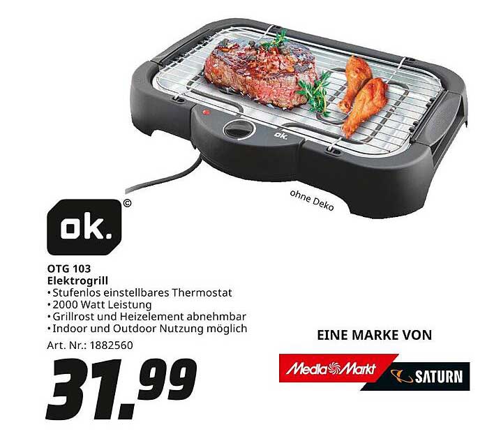 ok. Elektrog grill OTG 103