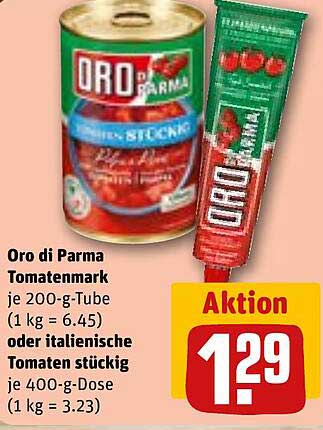 Oro di Parma Tomatenmark oder italienische Tomaten stückig