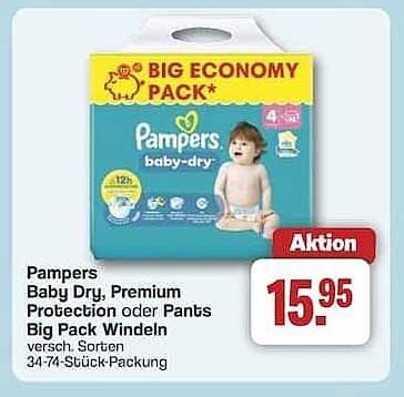 Pampers Baby-Dry, Premium Protection oder Pants Big Pack Windeln
