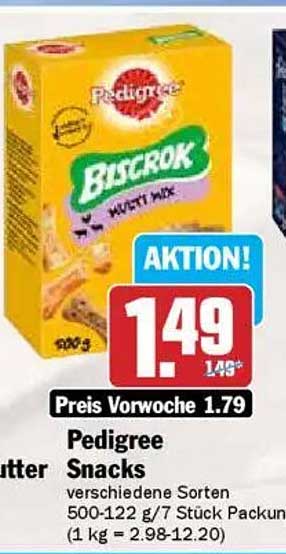 Pedigree Snacks Biscuits Nuts Mix 900g
