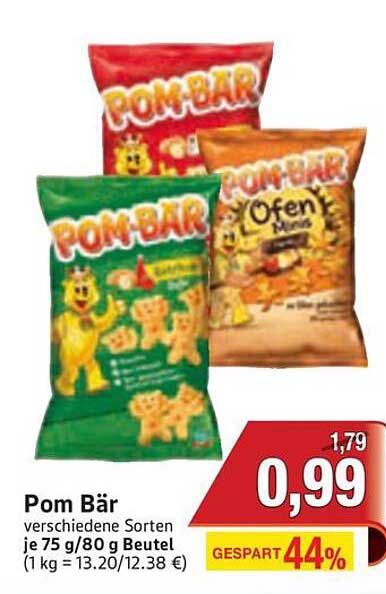 Pom Bär verschiedene Sorten je 75 g/80 g Beutel