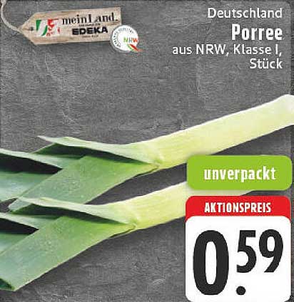 Porree aus NRW, Klasse I, Stück