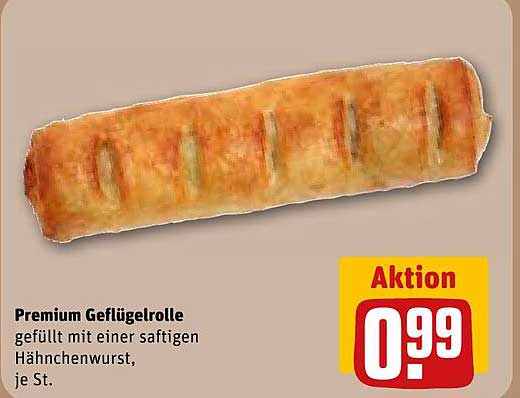 Premium Geflügelrolle - gefüllt mit einer saftigen Hähnchenwurst, je St.