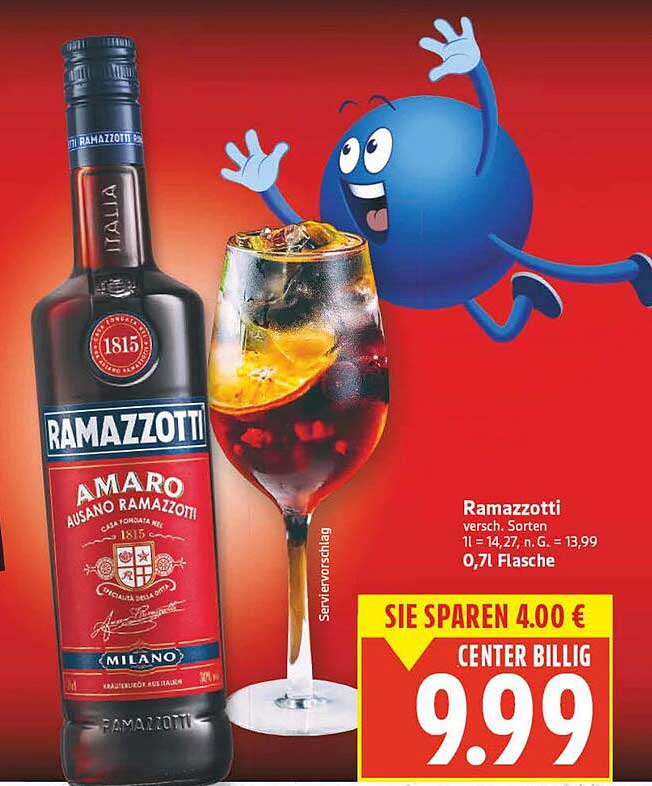 Ramazzotti Amaro 0,7 l Flasche