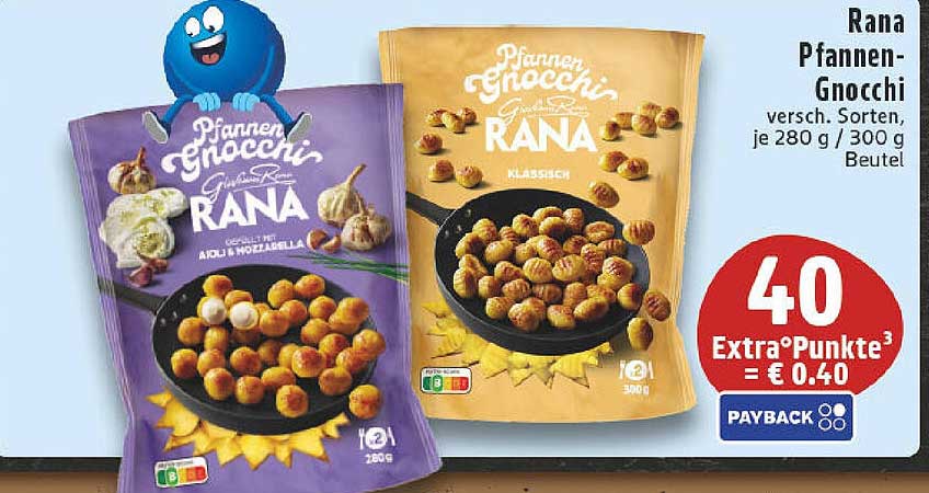 Rana Pfannen-Gnocchi, verschiedene Sorten, je 280 g / 300 g Beutel