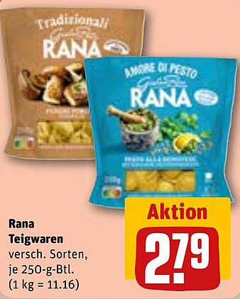 Rana Teigwaren – Verschiedene Sorten, je 250-g-Btl.