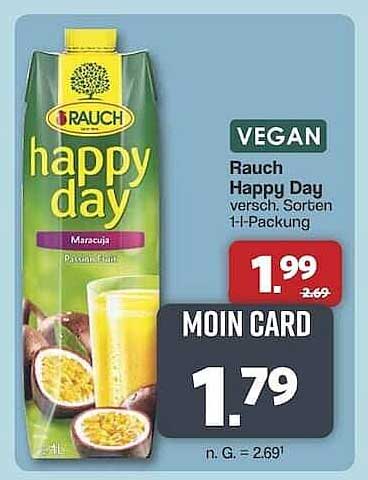 Rauch Happy Day Maracuja 1-Liter-Packung