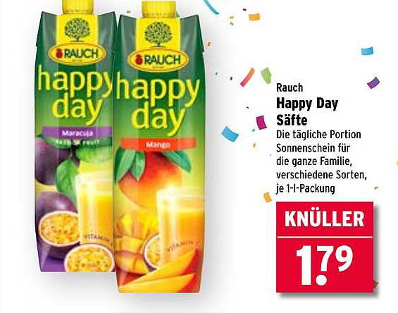 Rauch Happy Day Säfte - Maracuja und Mango