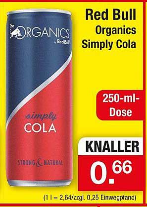 Red Bull Organics Simply Cola 250-ml-Dose