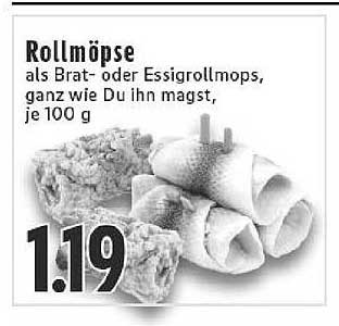 Rollmöpse als Brat- oder Essigrollmops, ganz wie Du ihn magst, je 100 g