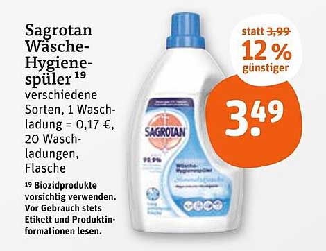 Sagrotan Wäsche-Hygienesprüher - 12% günstiger!