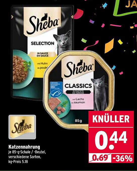Sheba Katzennahrung 85-g-Schale - Auswahl der besten Sorten
