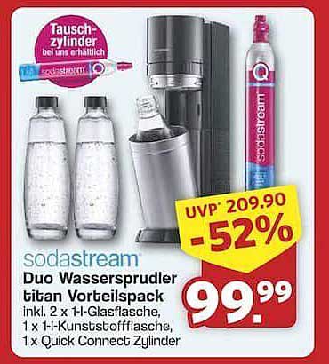 sodastream Duo Wassersprudler titan Vorteilspack