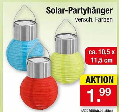 Solar-Partyhänger – verschiedene Farben