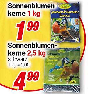 Sonnenblumenkerne 1 kg und 2,5 kg