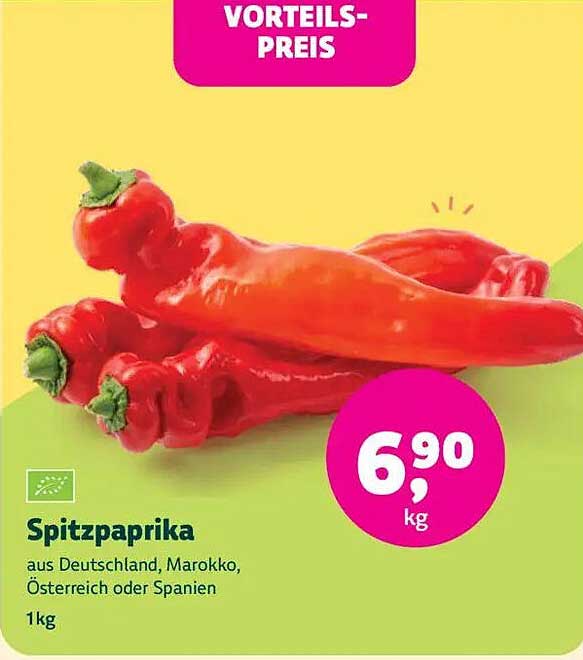 Spitzpaprika - aus Deutschland, Marokko, Österreich oder Spanien