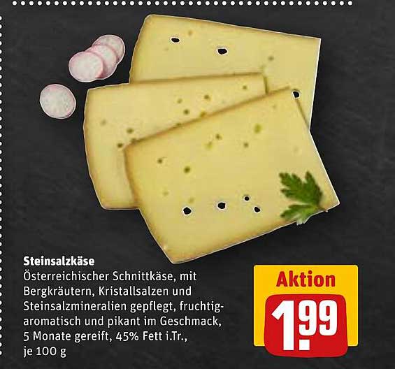Steinsalzkäse - österreichischer Schnittkäse