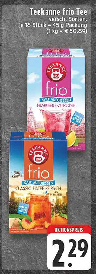 Teekanne frio Tee - verschiedene Sorten