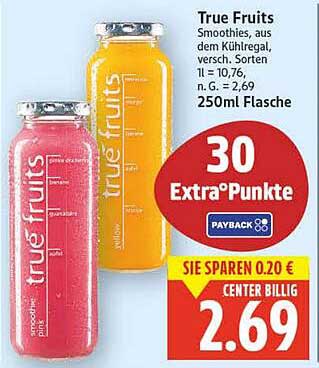 True Fruits Smoothies - 250ml Flasche