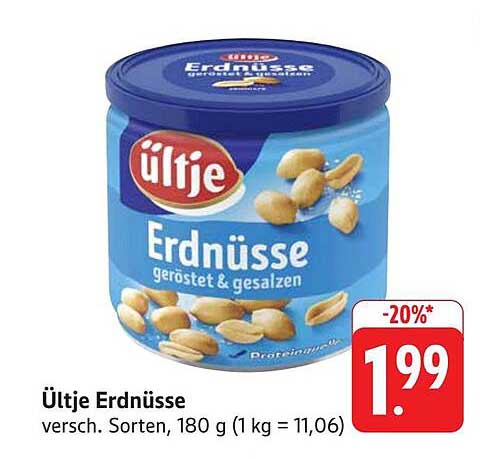 Ültje Erdnüsse, geröstet & gesalzen, 180 g