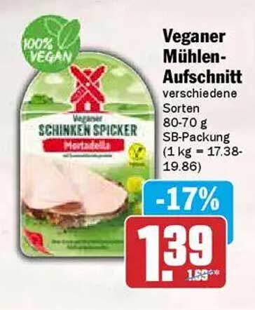 Vegane Mühlen-Aufschnitt - Veganer Schinken Spicker