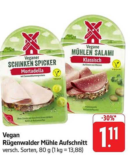 Veganer Rügenwalder Mühle Aufschnitt - 30% Rabatt!
