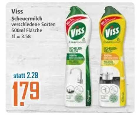 Viss Scheuermilch verschiedene Sorten 500ml Flasche