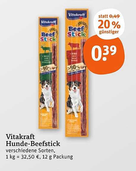 Vitakraft Hunde-Beefstick, verschiedene Sorten