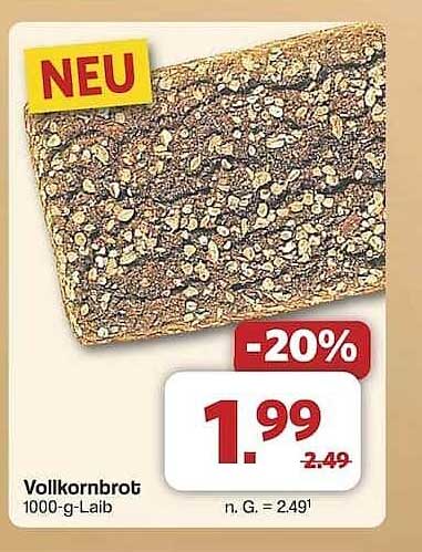 Vollkornbrot 1000-g-Laib