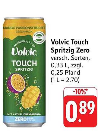 Volvic Touch Spritzig Zero - Mango Passionsfrucht