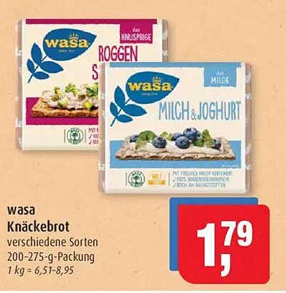 Wasa Knäckebrot verschiedene Sorten 200-275-g-Packung