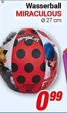 Wasserball MIRACULOUS Ø 27 cm