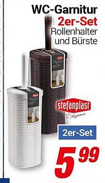 WC-Garnitur 2er-Set Rollenhalter und Bürste