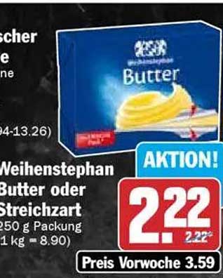Weihenstephan Butter oder Streichzart 250 g