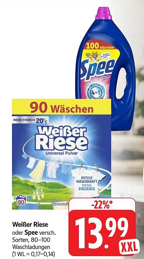 Weißer Riese oder Spee – Ihre besten Begleiter für strahlend saubere Wäsche