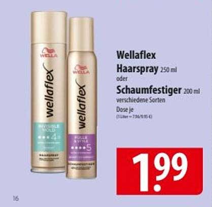 Wellaflex Haarspray 250 ml oder Schaumfestiger 200 ml - verschiedene Sorten