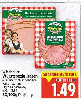 Wiesbauer Wurstspezialitäten aus Österreich